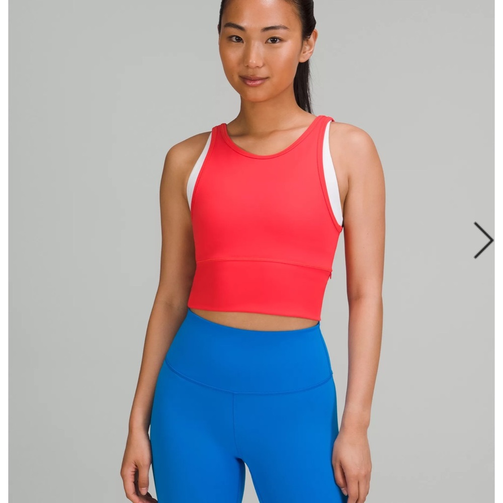 Red pivot tank top Lululemon